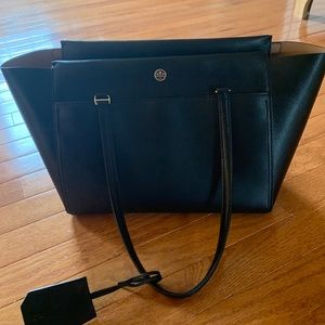 Tory Burch Black Parker Tote Small